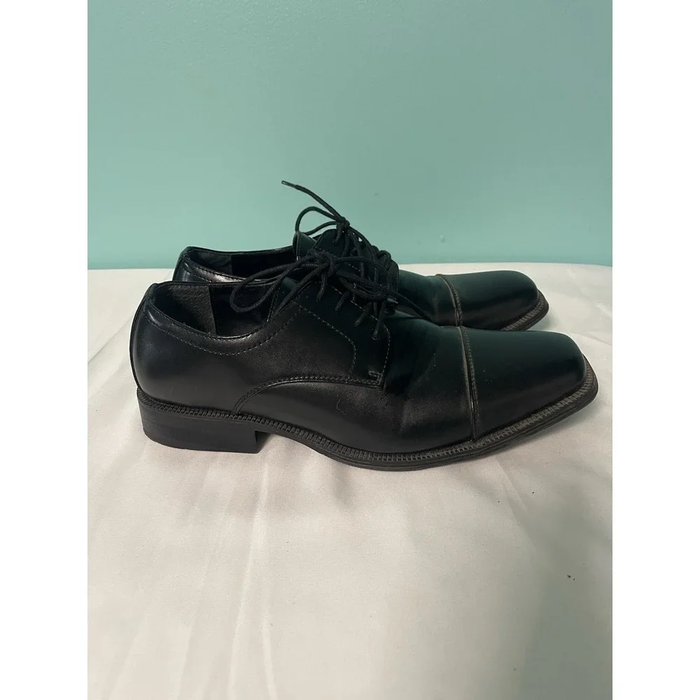 ALFANI MENS BLACK LACE UP DRESS SHOES SIZE 8‎ PRE-OWNEDEXCELLENT CONDITION